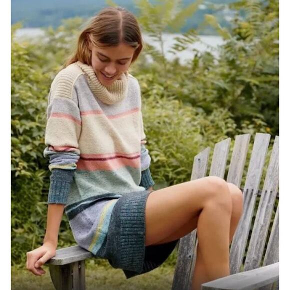 Daily Practice Striped Sweater Dress. Xsmall - Picture 2 of 6